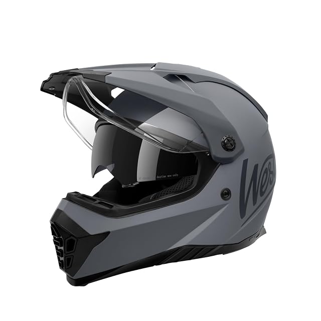 Casque cross Westt avec casquette, écran et pare-soleil intégré