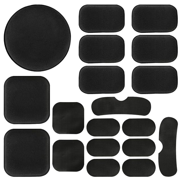 Jeu de 19 mousses de casque en EVA noir Aoutacc