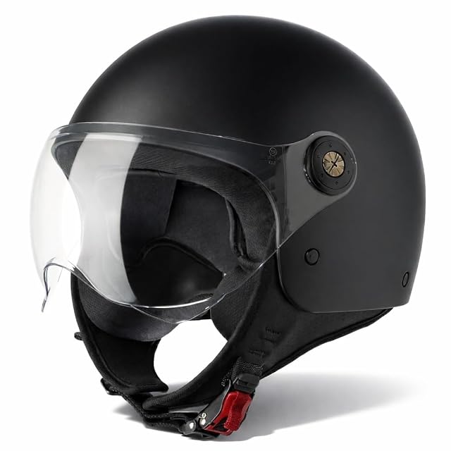 Casque jet Vinz Duoro avec l’écran relevé