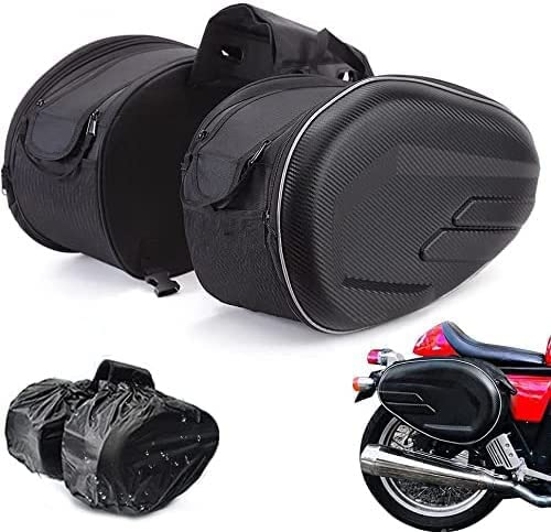 Sacoches cavalières souples JFG RACING en toile Oxford montées sur une moto