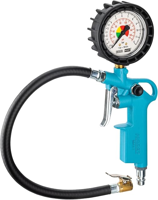 Pistolet de gonflage HAZET 9041-1 à cadran protégé de caoutchouc