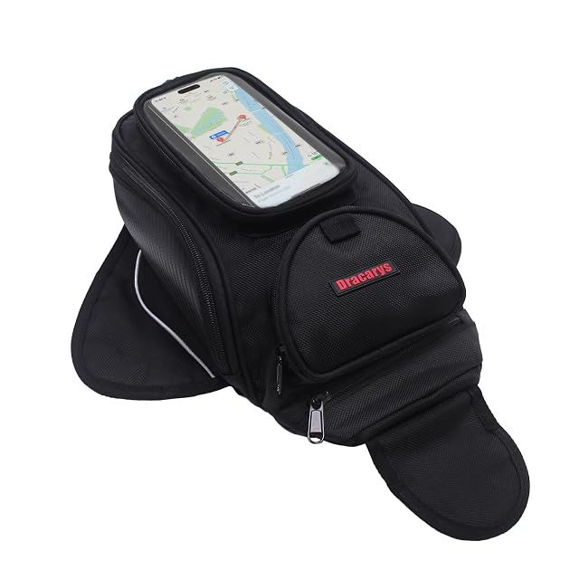 Sacoche de réservoir magnétique Dracarys avec fenêtre téléphone